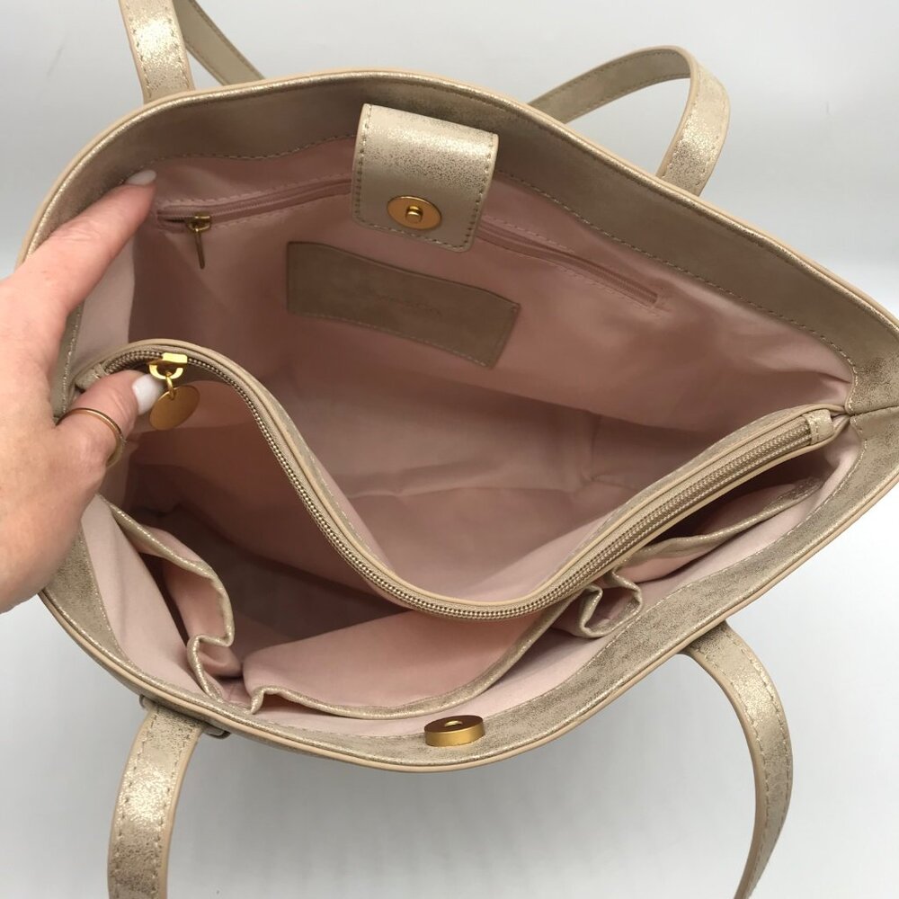 Style & Co Metallic Whipstitch Tote Bag - Picture 11 of 11